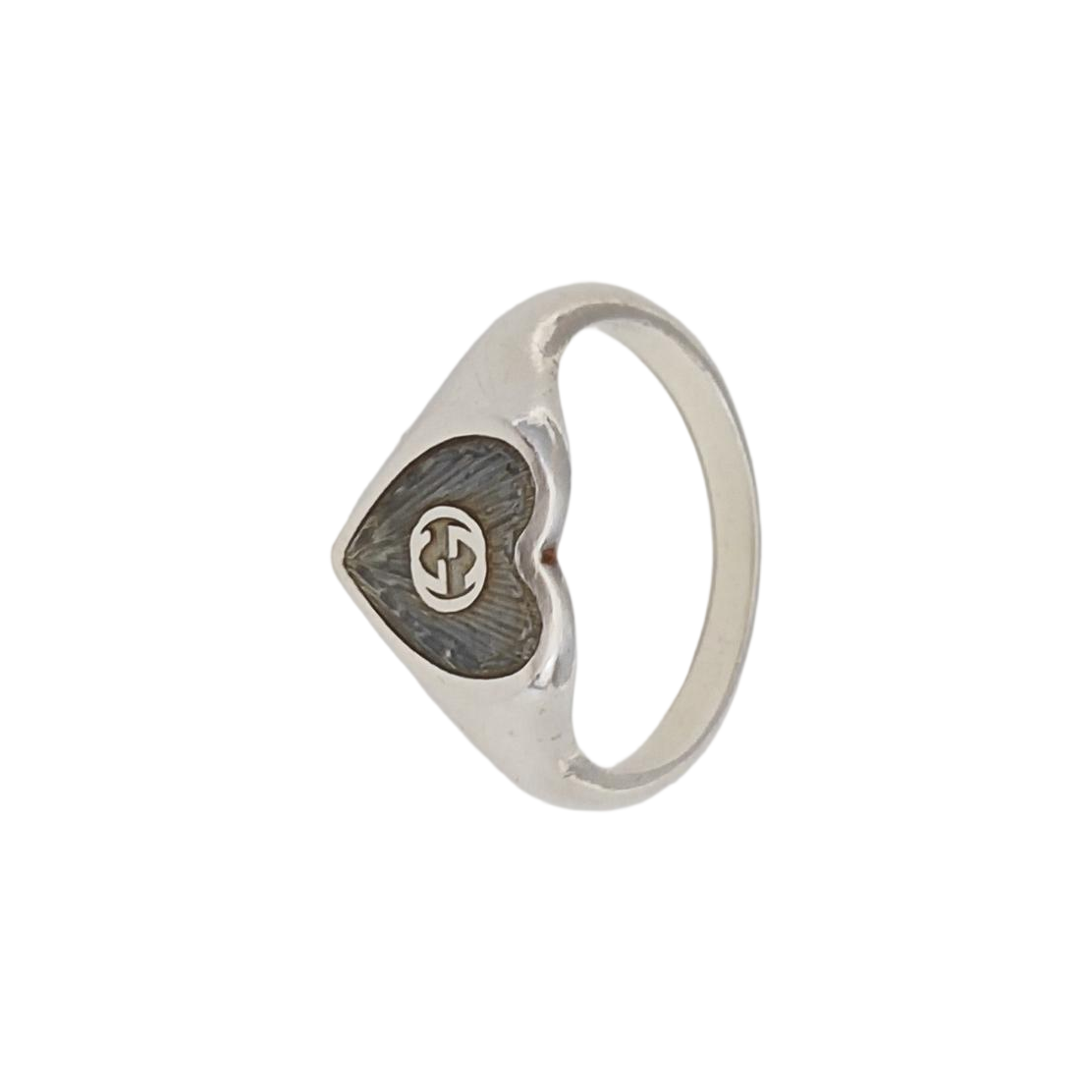Interlocking G 925 Sterling Silver Ring HK 14
