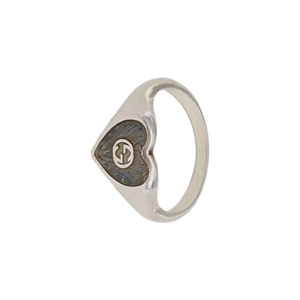 Interlocking G 925 Sterling Silver Ring HK 14