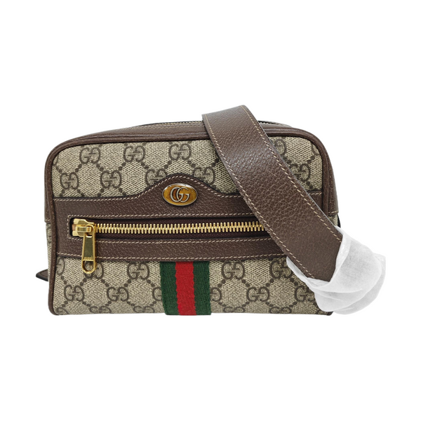 Authenticated pre-owned  Ophidia Small Monogram Coated Canvas Beige - Belt Bag at Looply