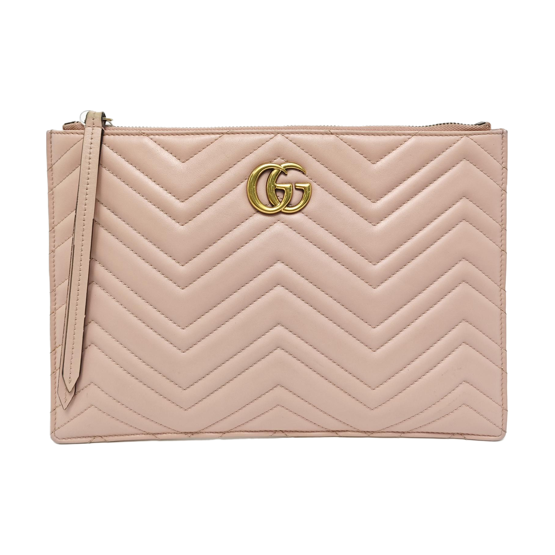 GG Marmont Large Quilted Calfskin Pink