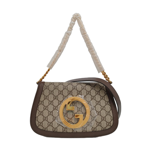 Blondie Small Monogram Coated Canvas Brown