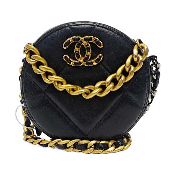 CHANEL 19 Quilted Lambskin Black