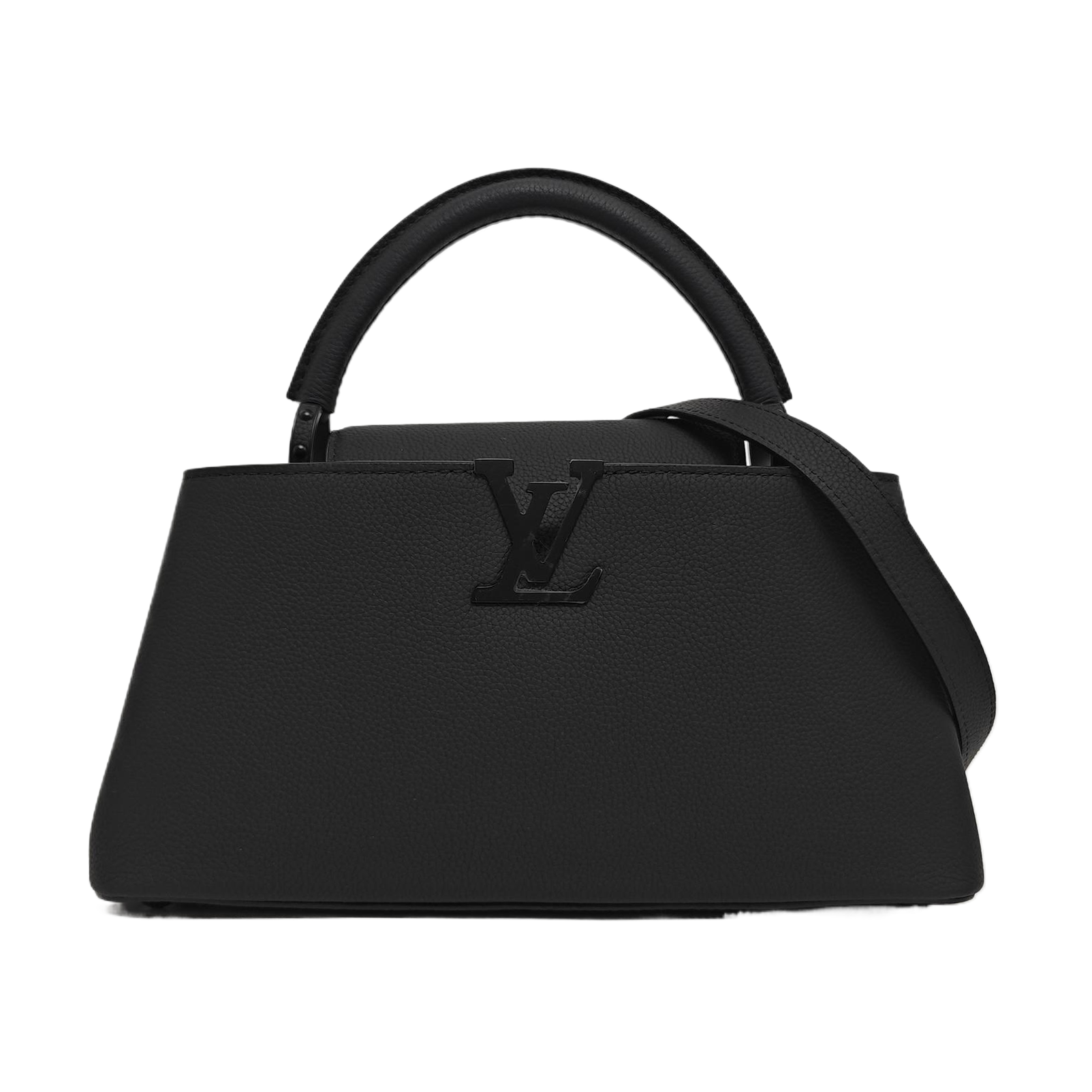 CAPUCINES MM Calfskin Black
