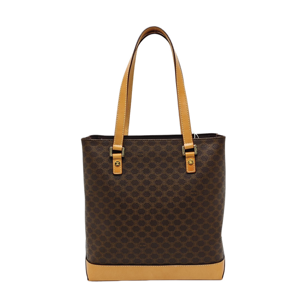 MACADAM TOTE Coated Canvas Brown