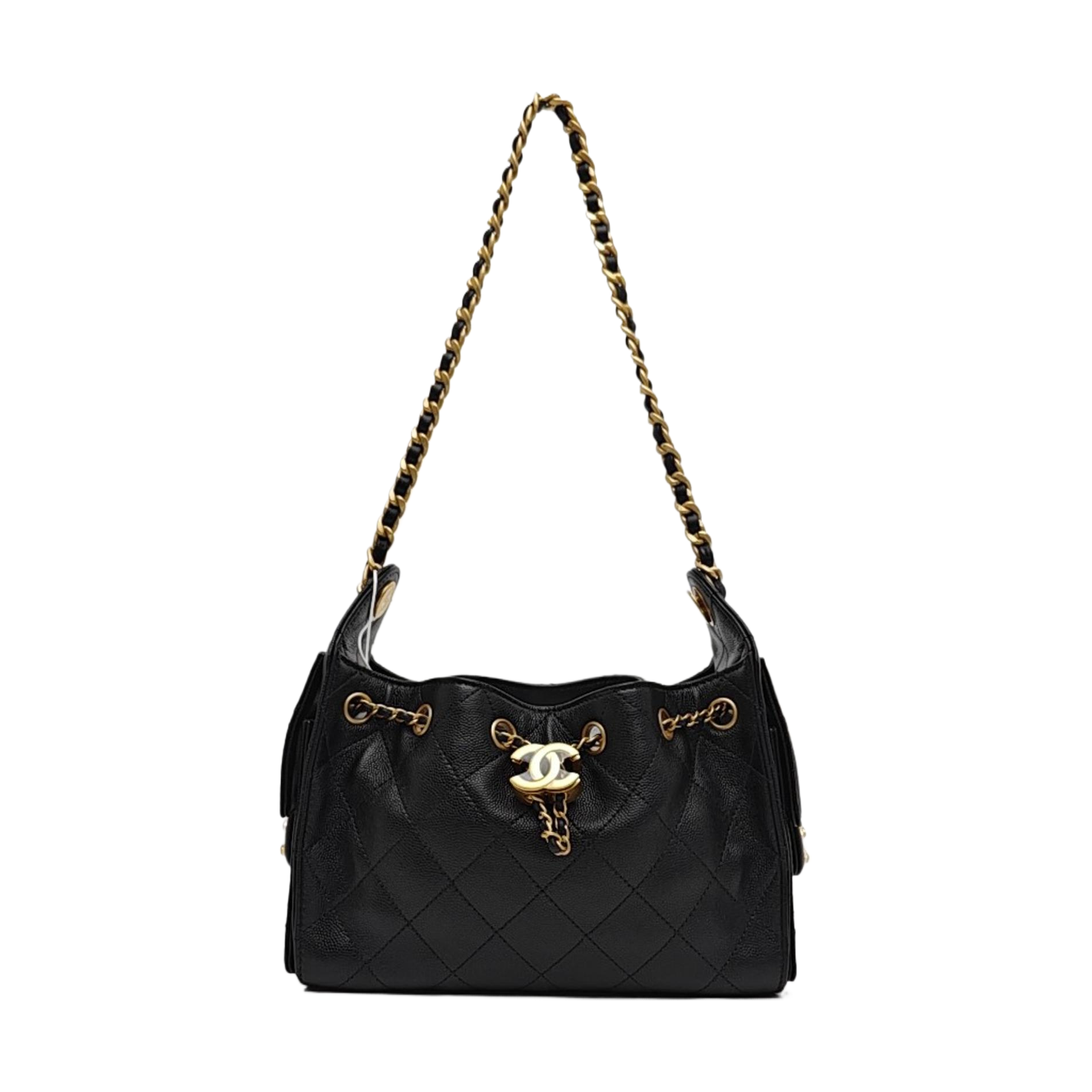 CHANEL 25 Quilted Denim Blue