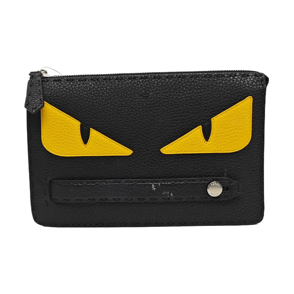Authenticated pre-owned  Monster Calfskin Black - Clutch at Looply