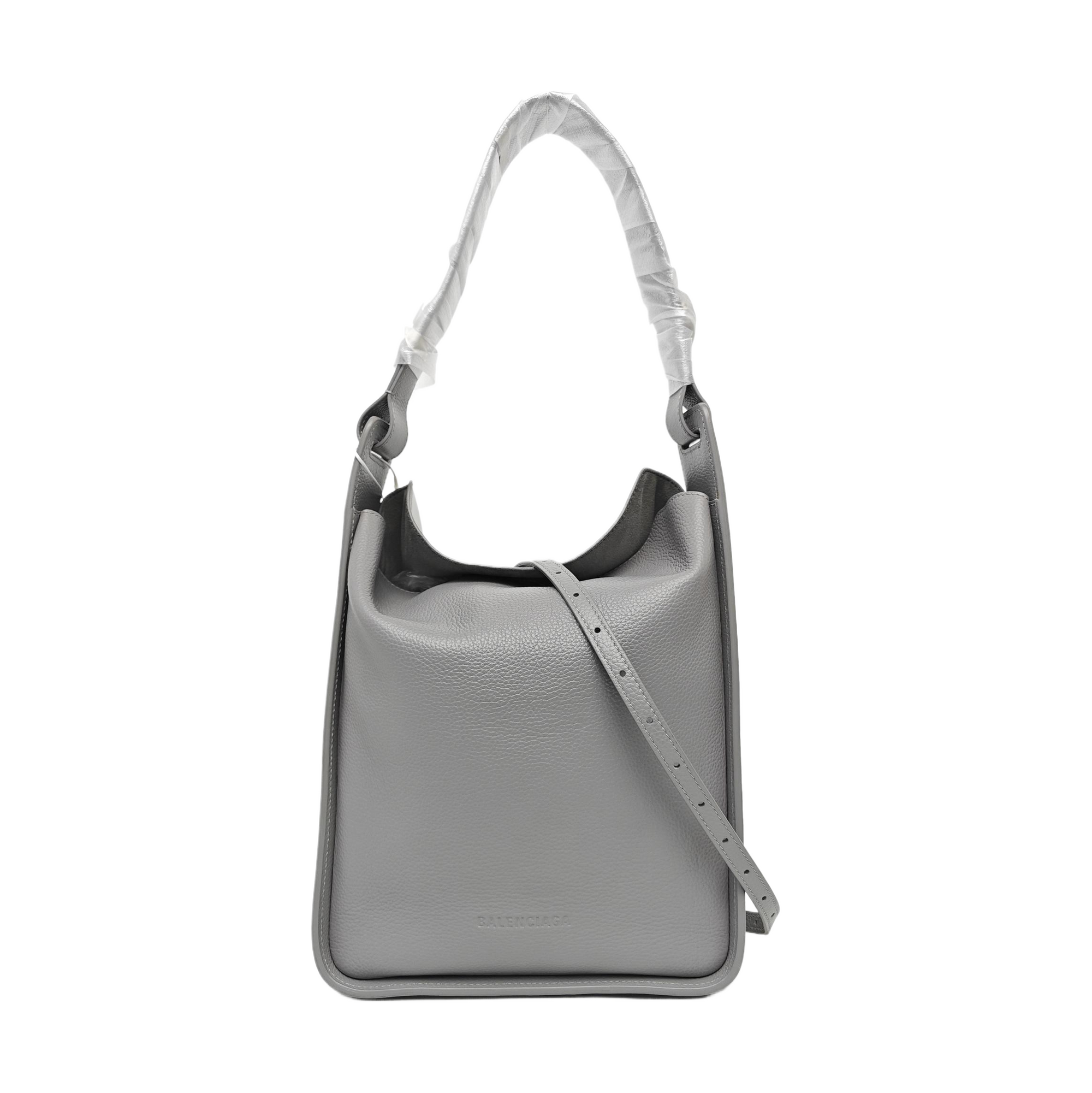 Calfskin Shoulder Bag Gray