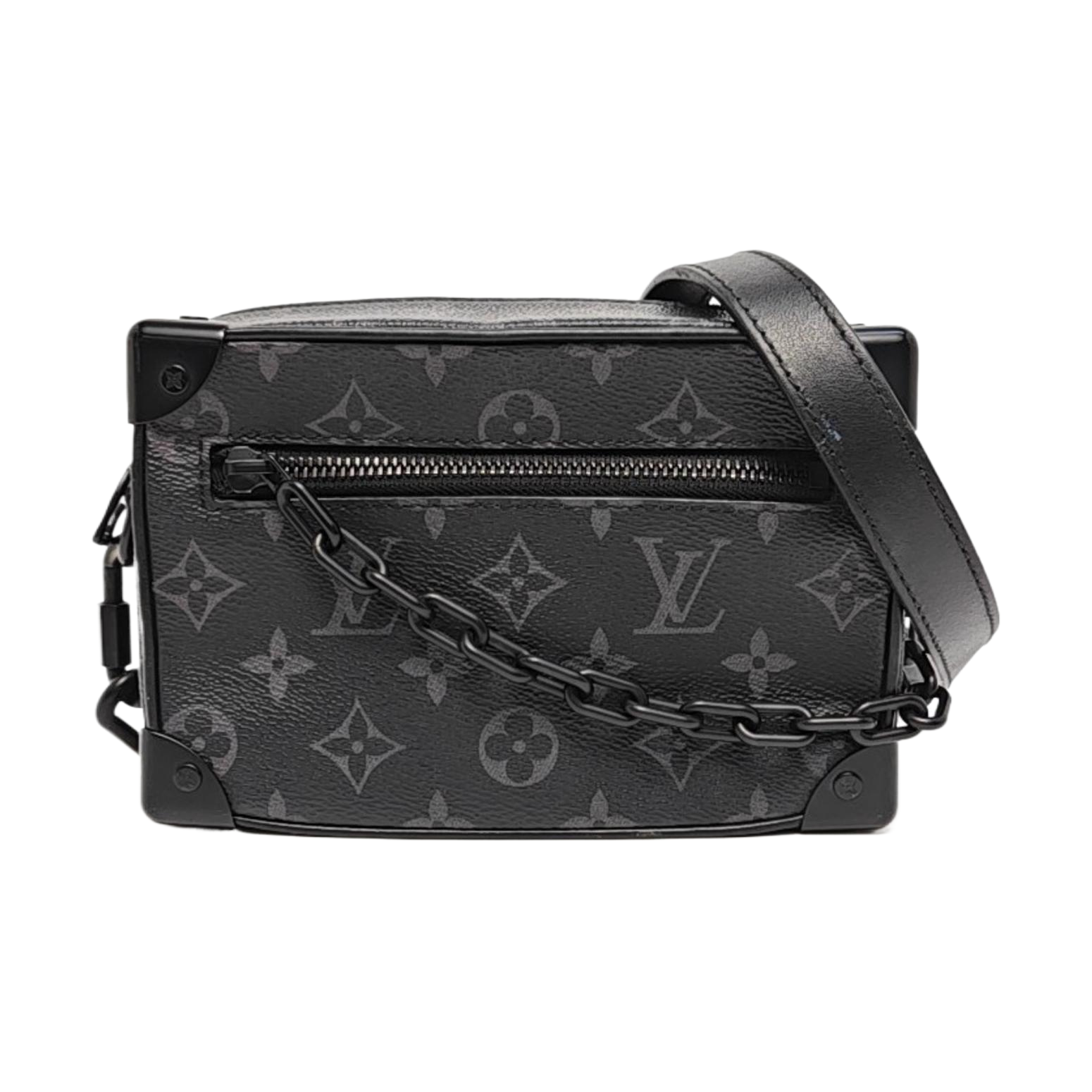 SOFT TRUNK Mini Monogram Coated Canvas Black