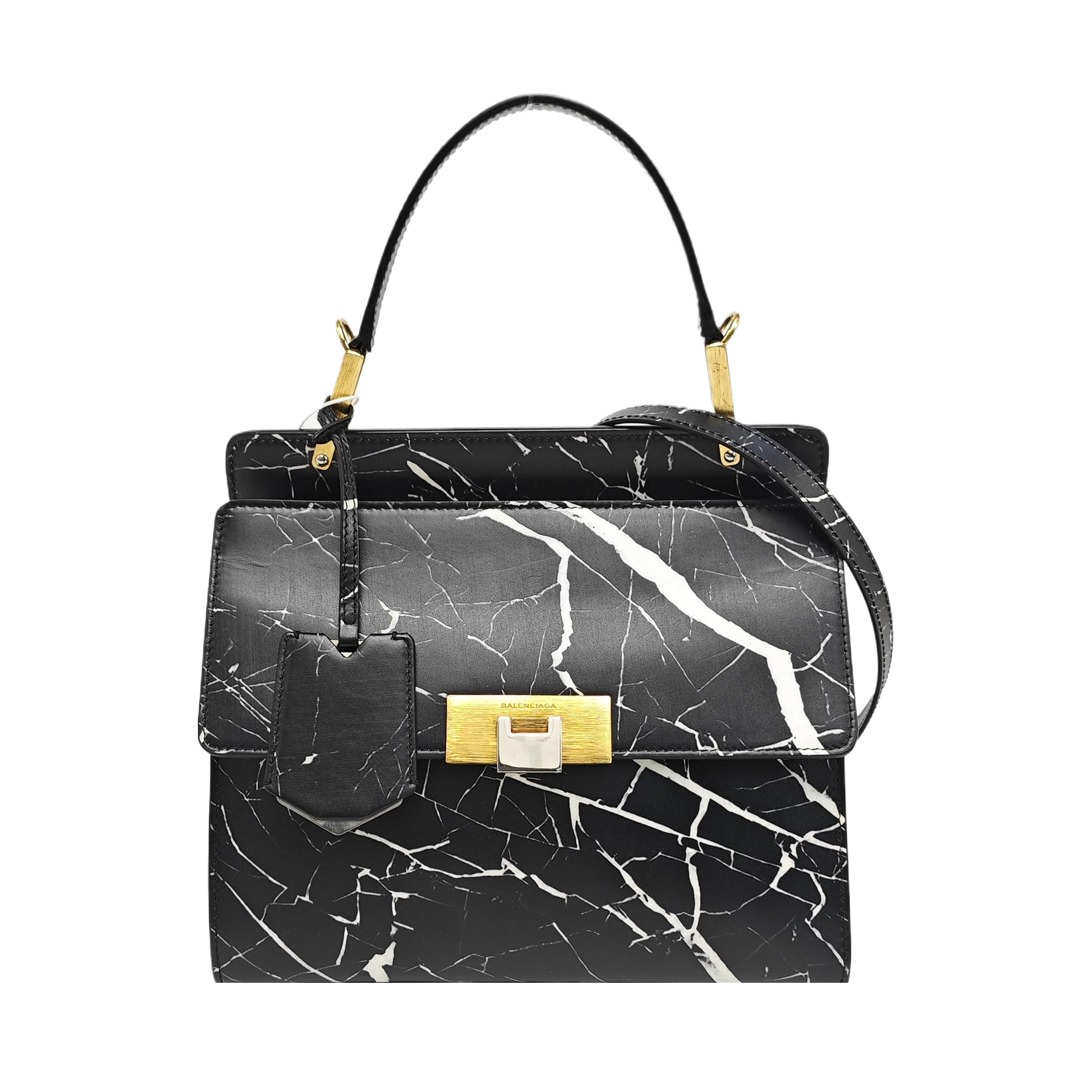 Calfskin Shoulder Bag Black