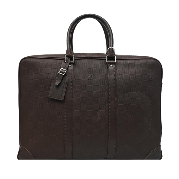 PORTE-DOCUMENTS Damier Ebene Calfskin Brown