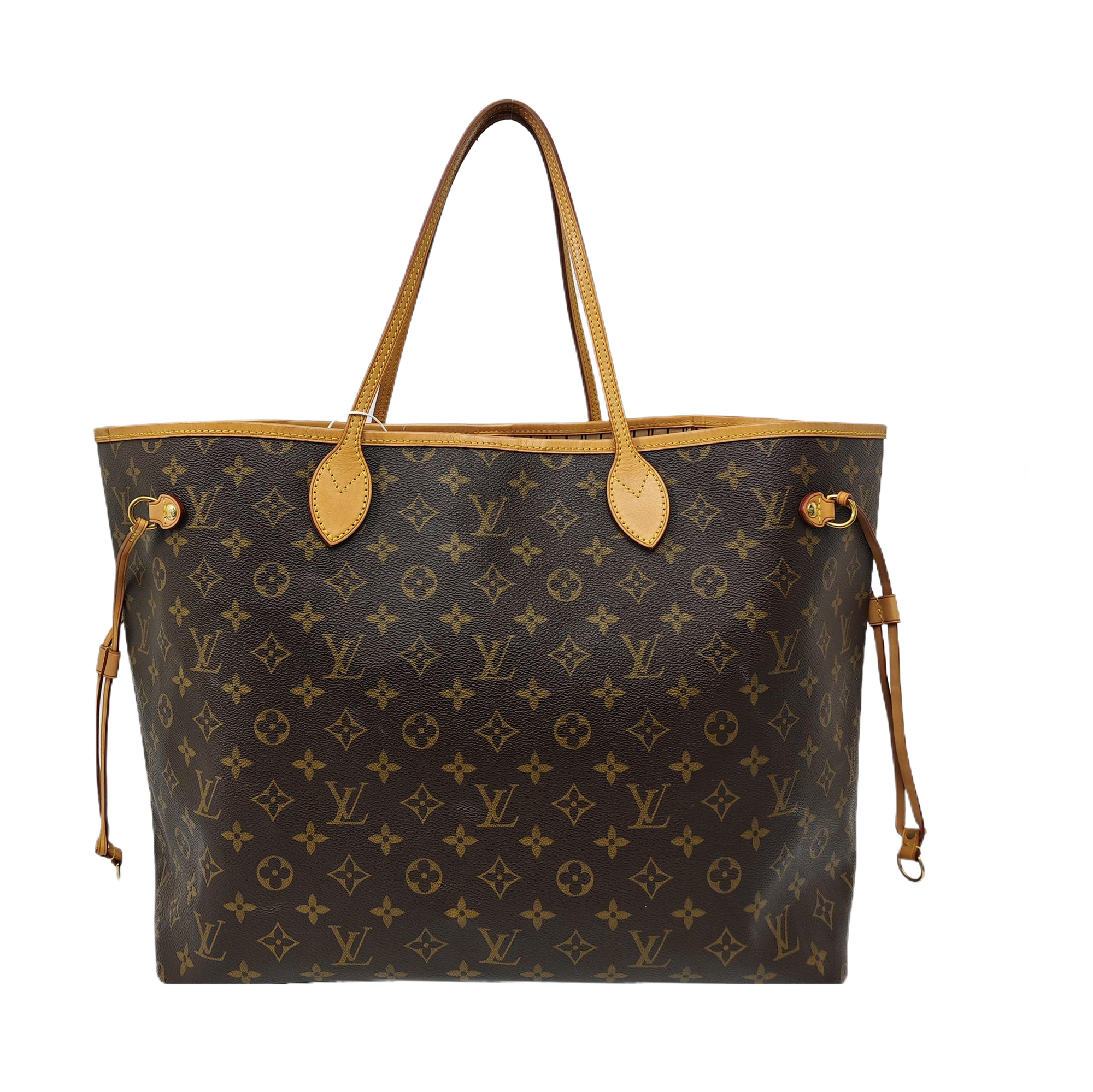 NEVERFULL GM Monogram Coated Canvas Brown