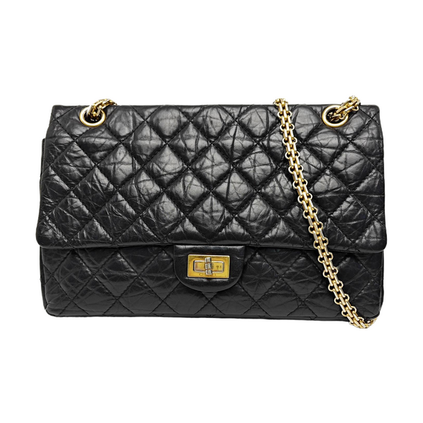 2.55 227 (jumbo) Quilted Calfskin Black