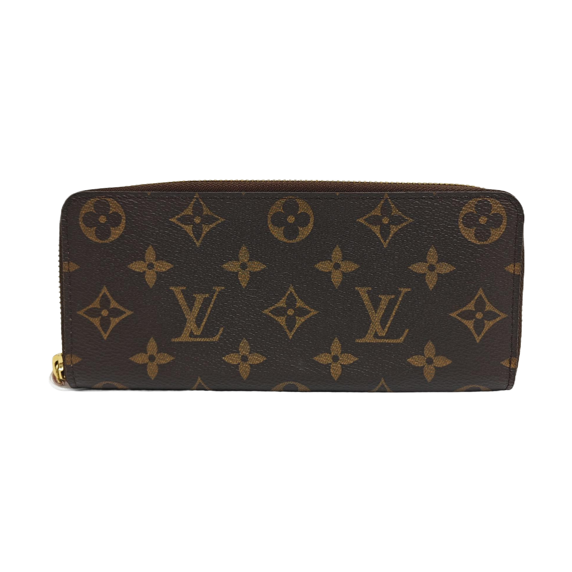 CLÉMENCE Monogram Coated Canvas Brown Wallet