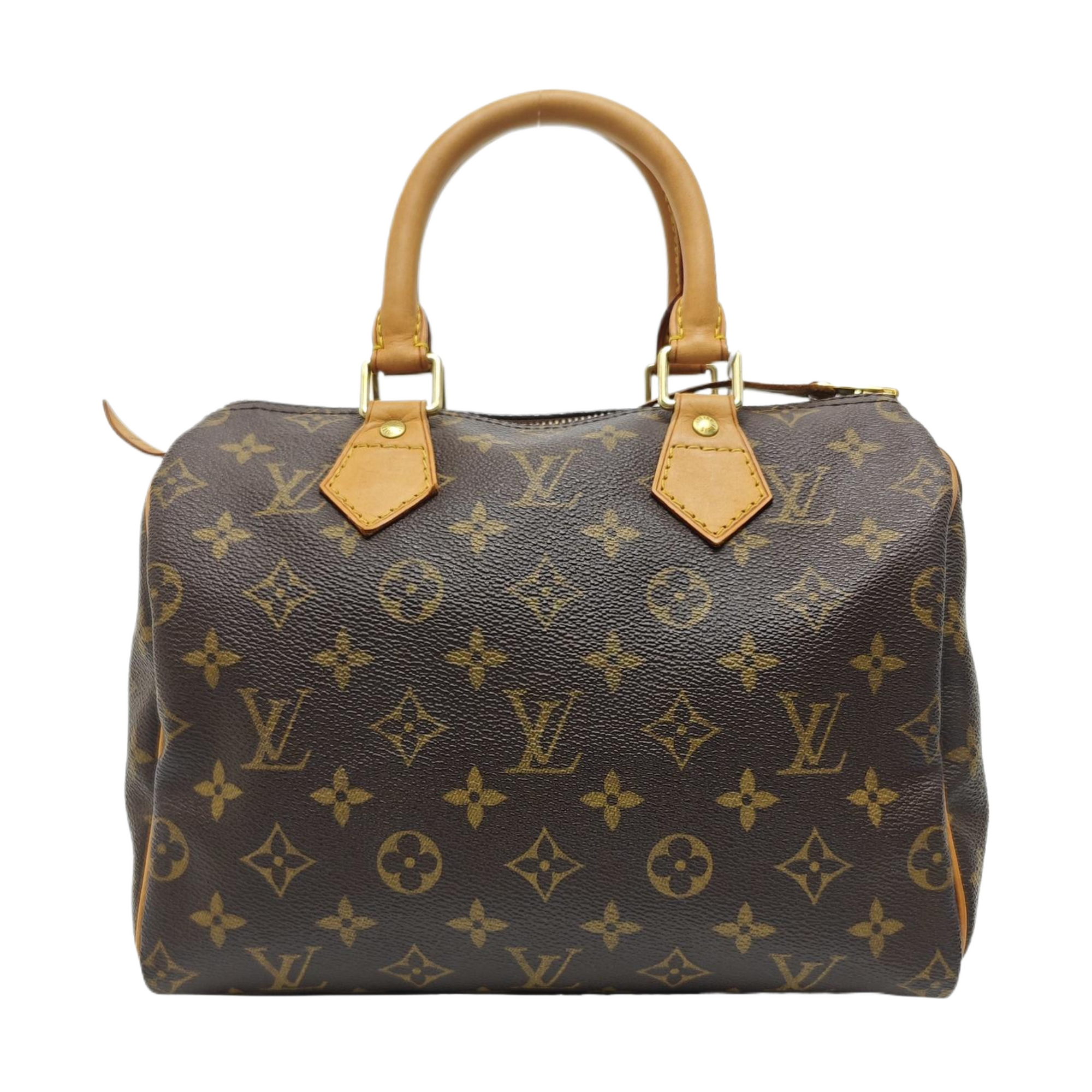 SPEEDY 25 Monogram Coated Canvas Brown
