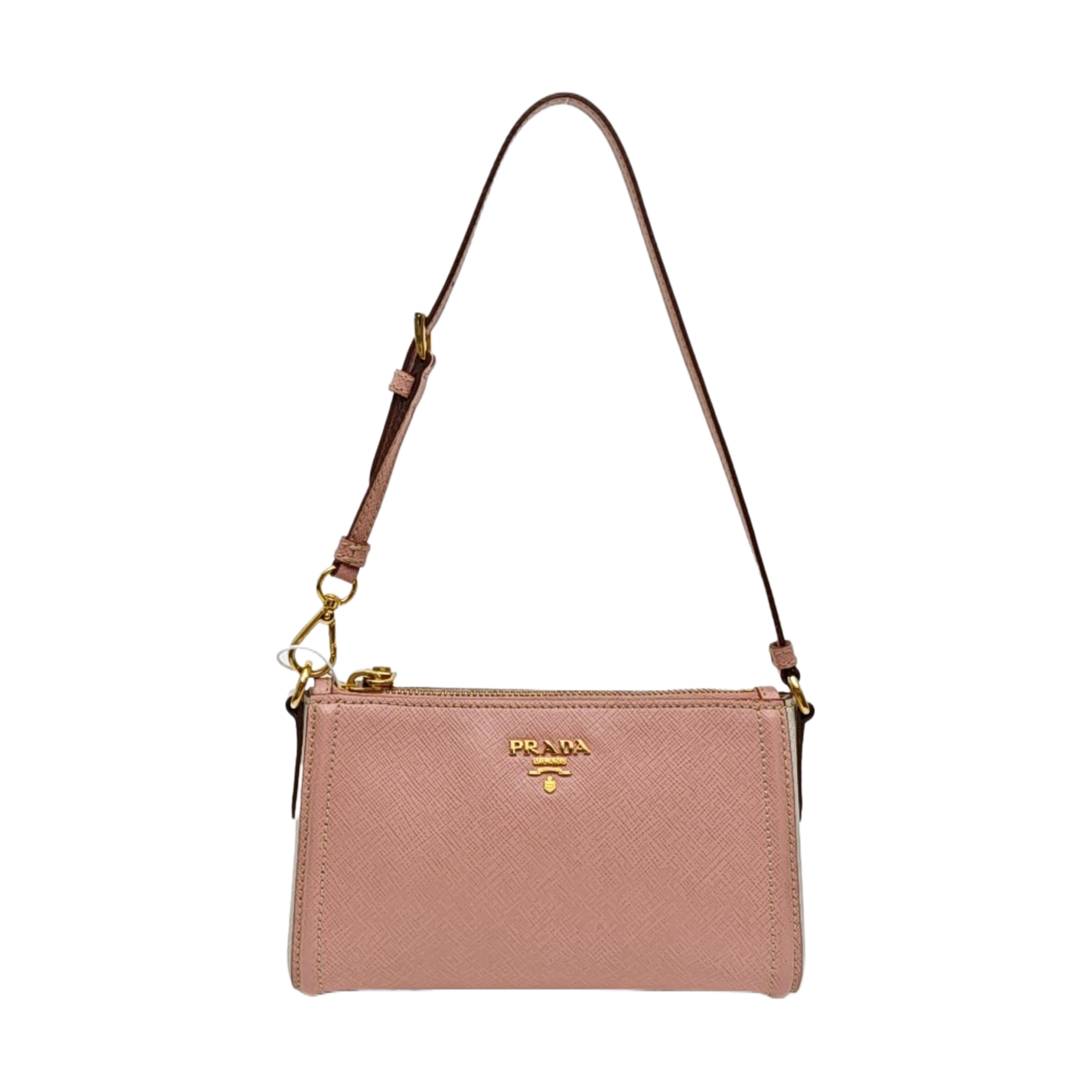Saffiano Calfskin Top Handle Bag Pink