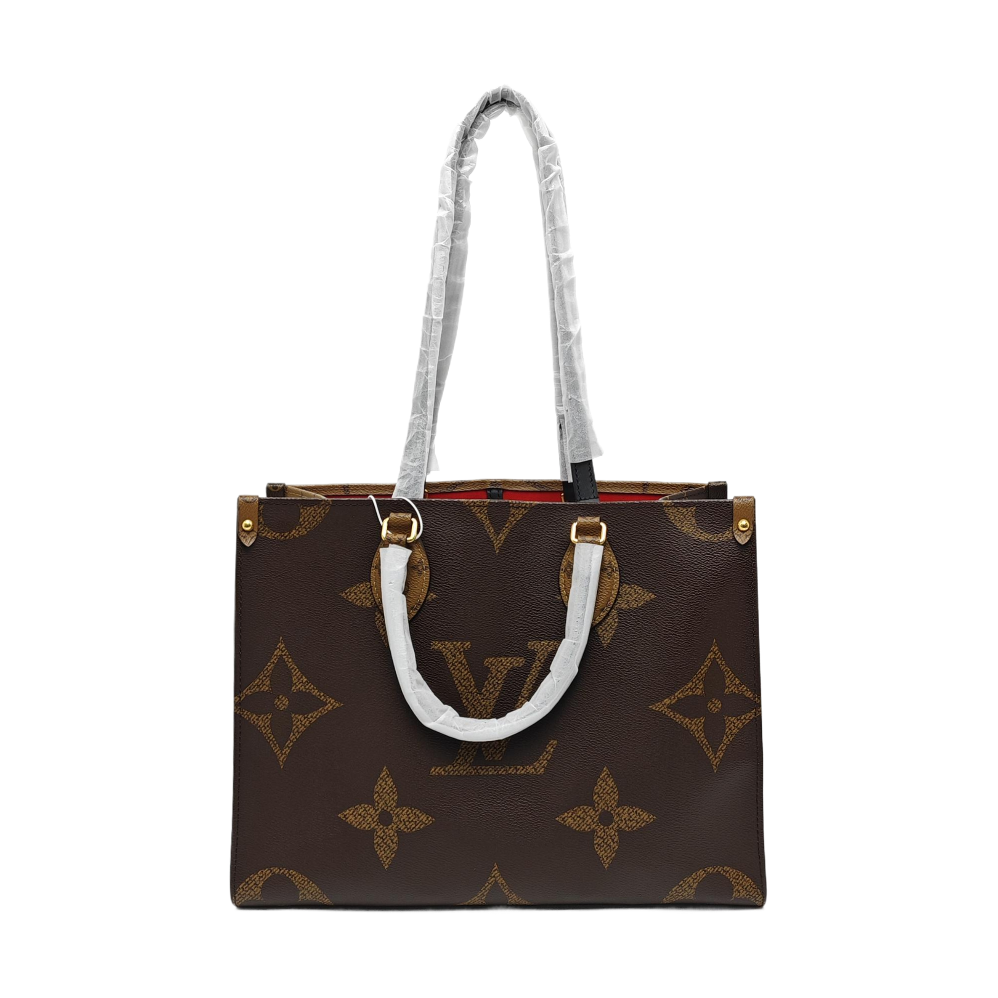 ONTHEGO MM Monogram Coated Canvas Brown