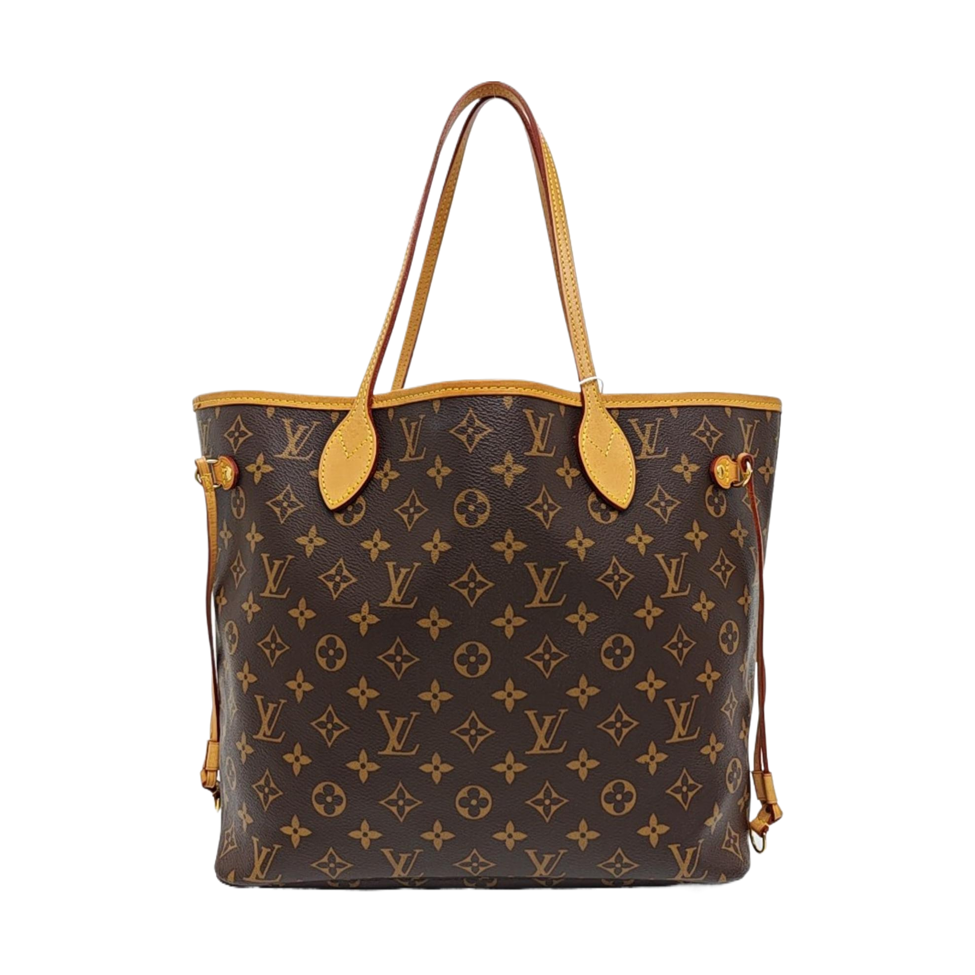 NEVERFULL MM Monogram Coated Canvas Brown