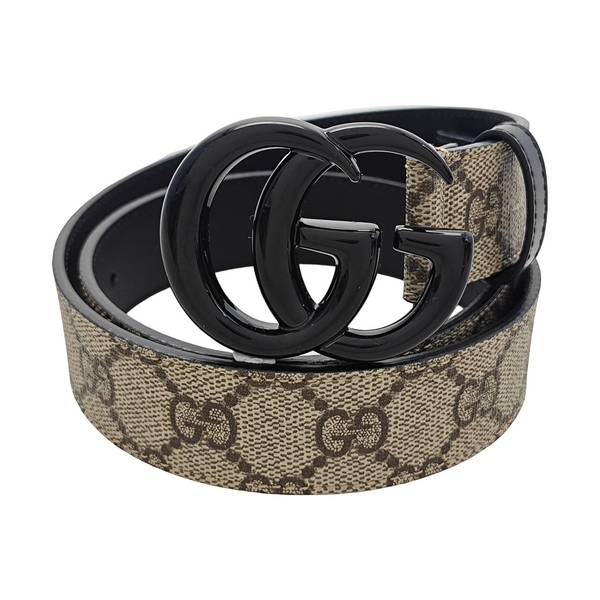Brown Coated Canvas Belt