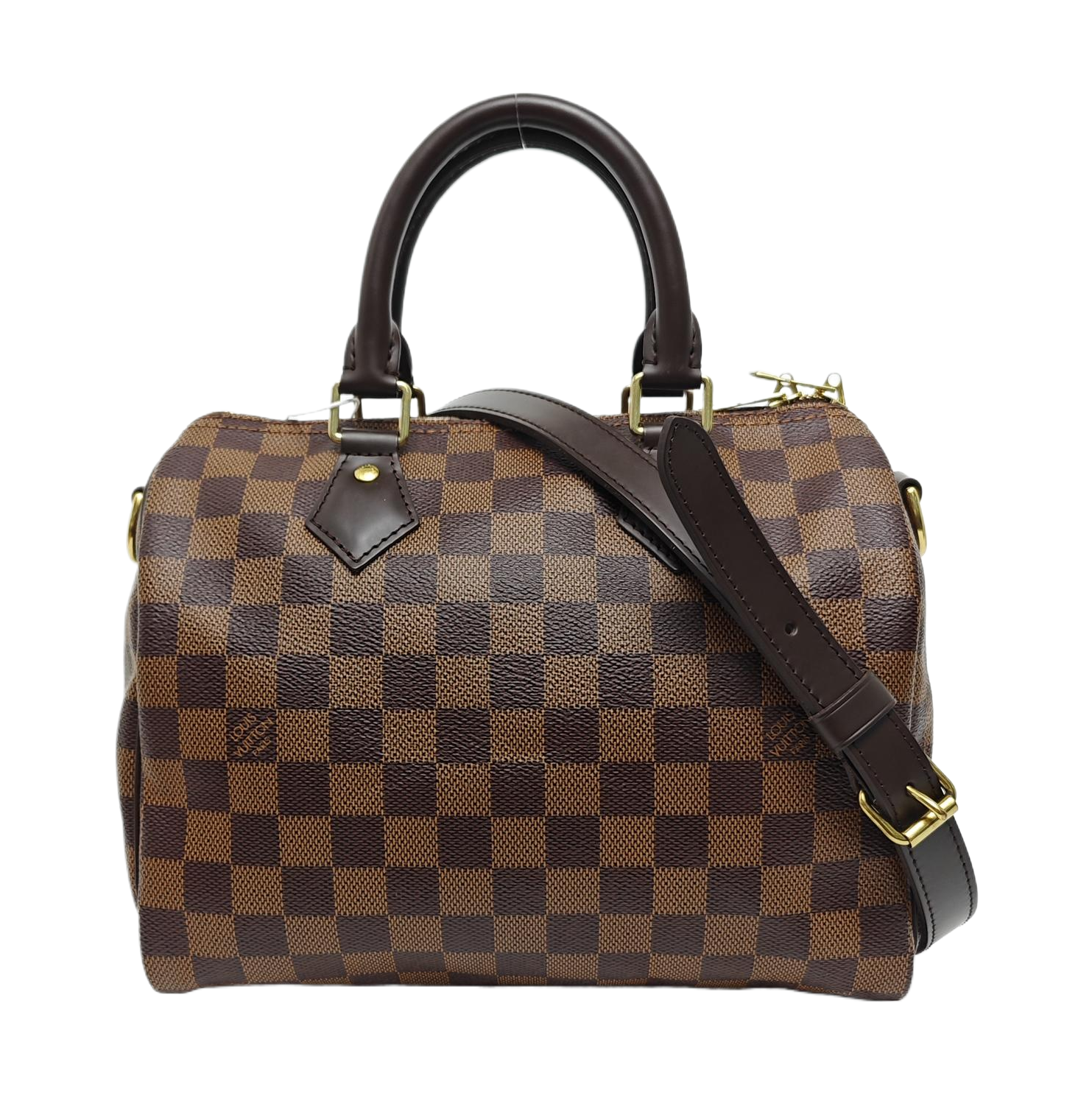 SPEEDY 25 Damier Ebene Coated Canvas Brown