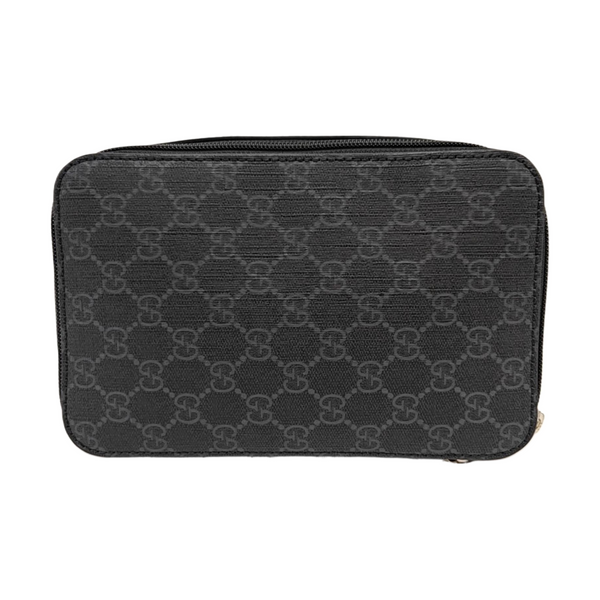 GG Supreme Monogram Coated Canvas Gray