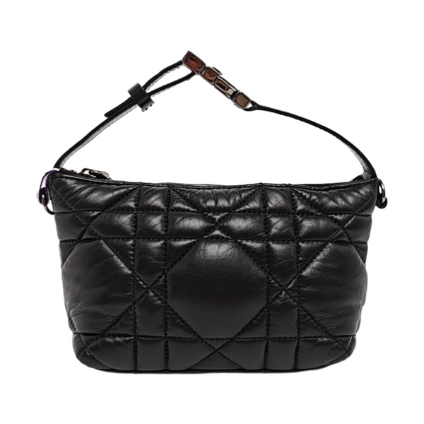Diortravel Nomad Pequeño Cannage Piel de Becerro Negra