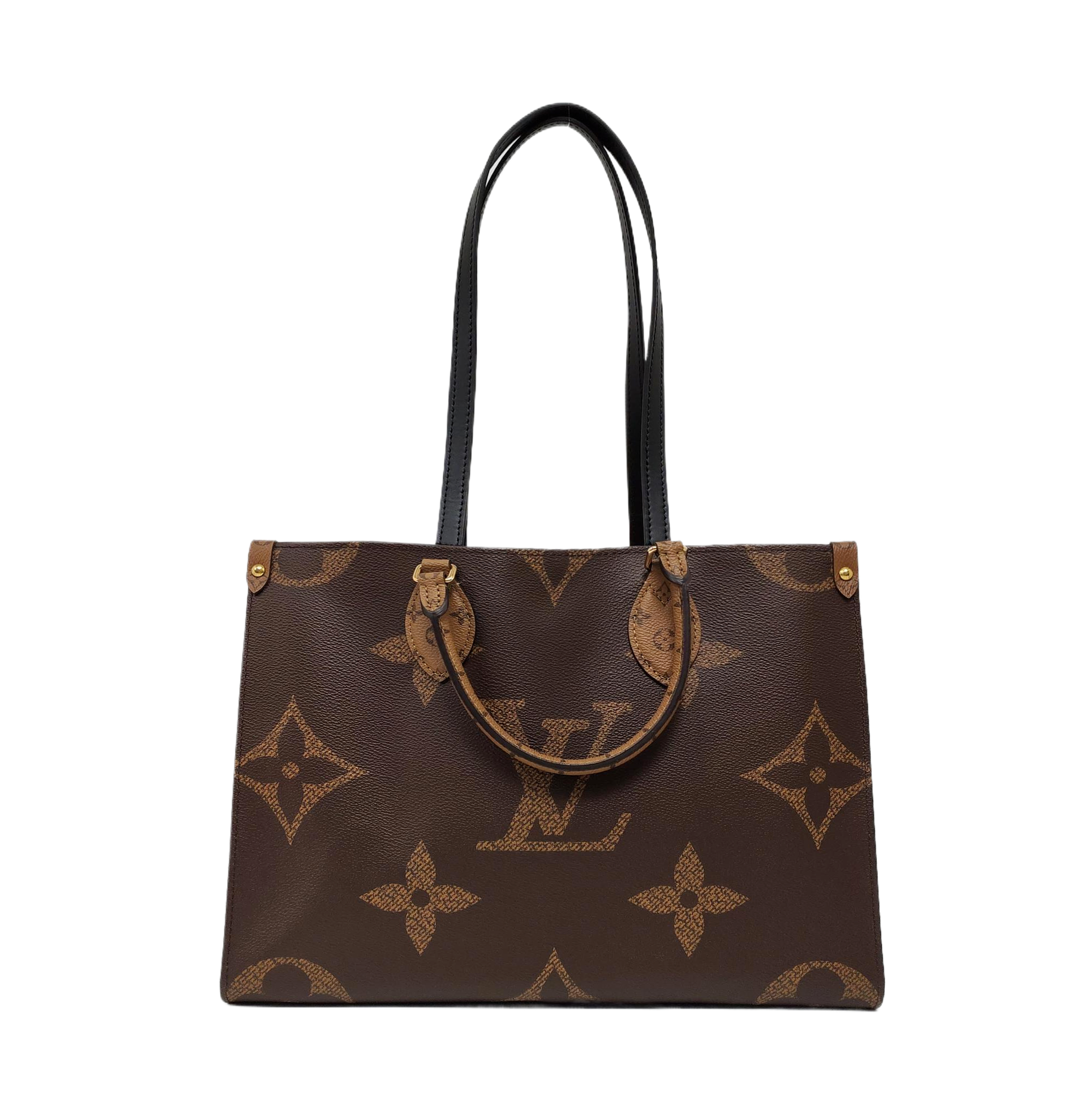ONTHEGO MM Monogram Coated Canvas Brown