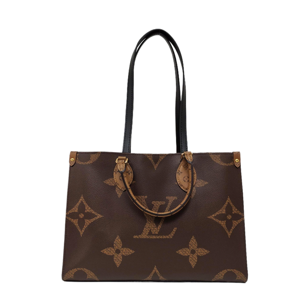 ONTHEGO MM Monogram Coated Canvas Brown