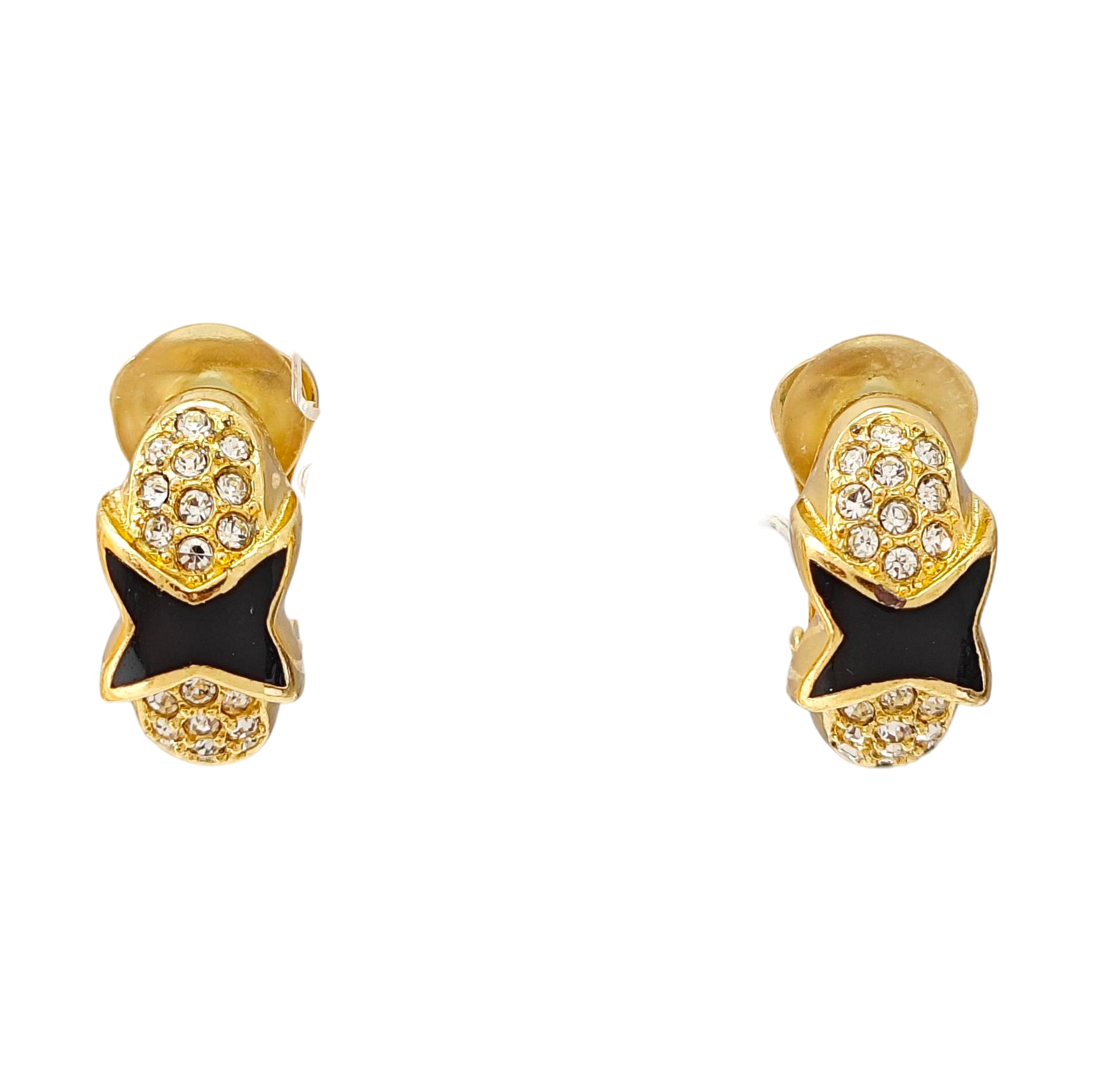 Metal Gold Clip On Earrings