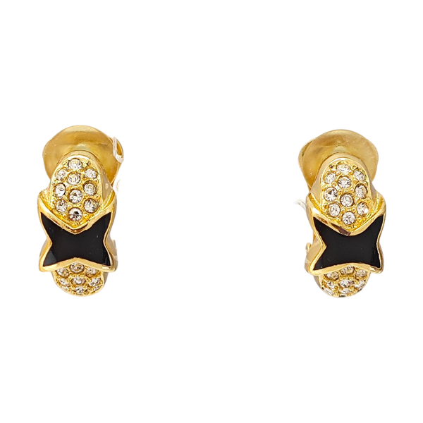 Metal Gold Clip On Earrings