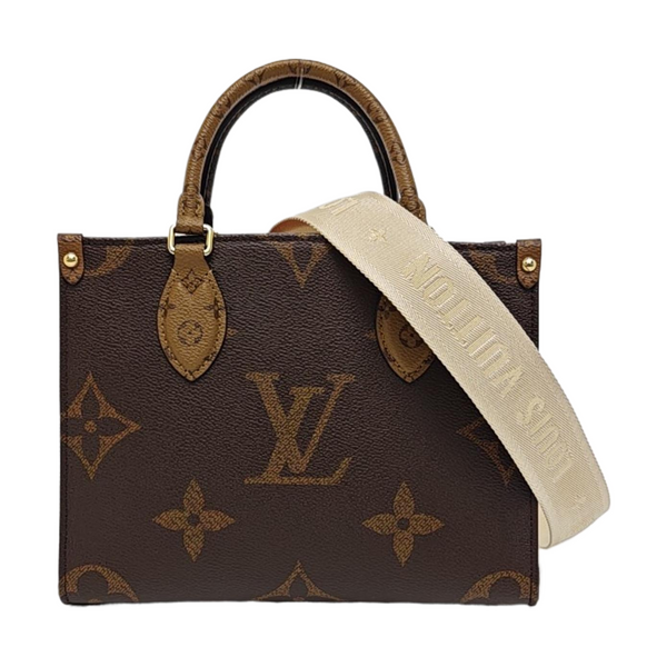 ONTHEGO PM Monogram Coated Canvas Brown