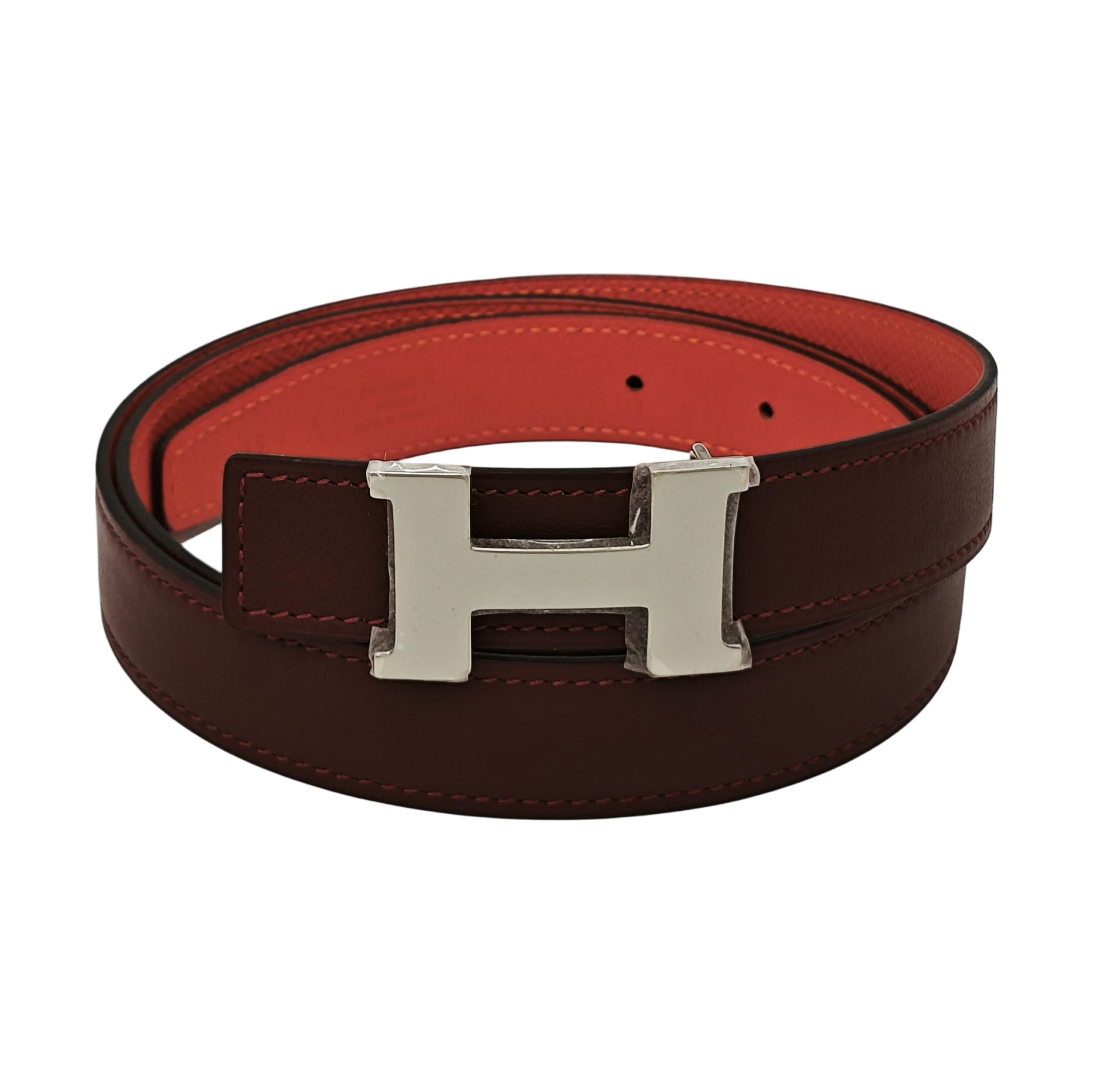 Leather Belt Red