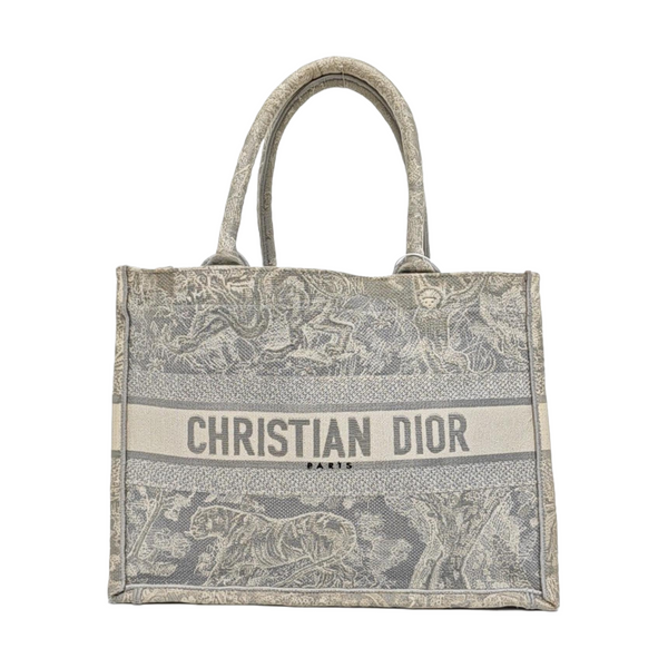Book Tote Medium Canvas Gray