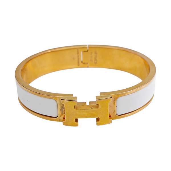 Clic H Metal Gold Bangle