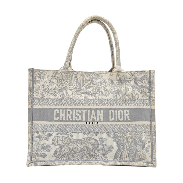 Book Tote Medium Canvas Gray