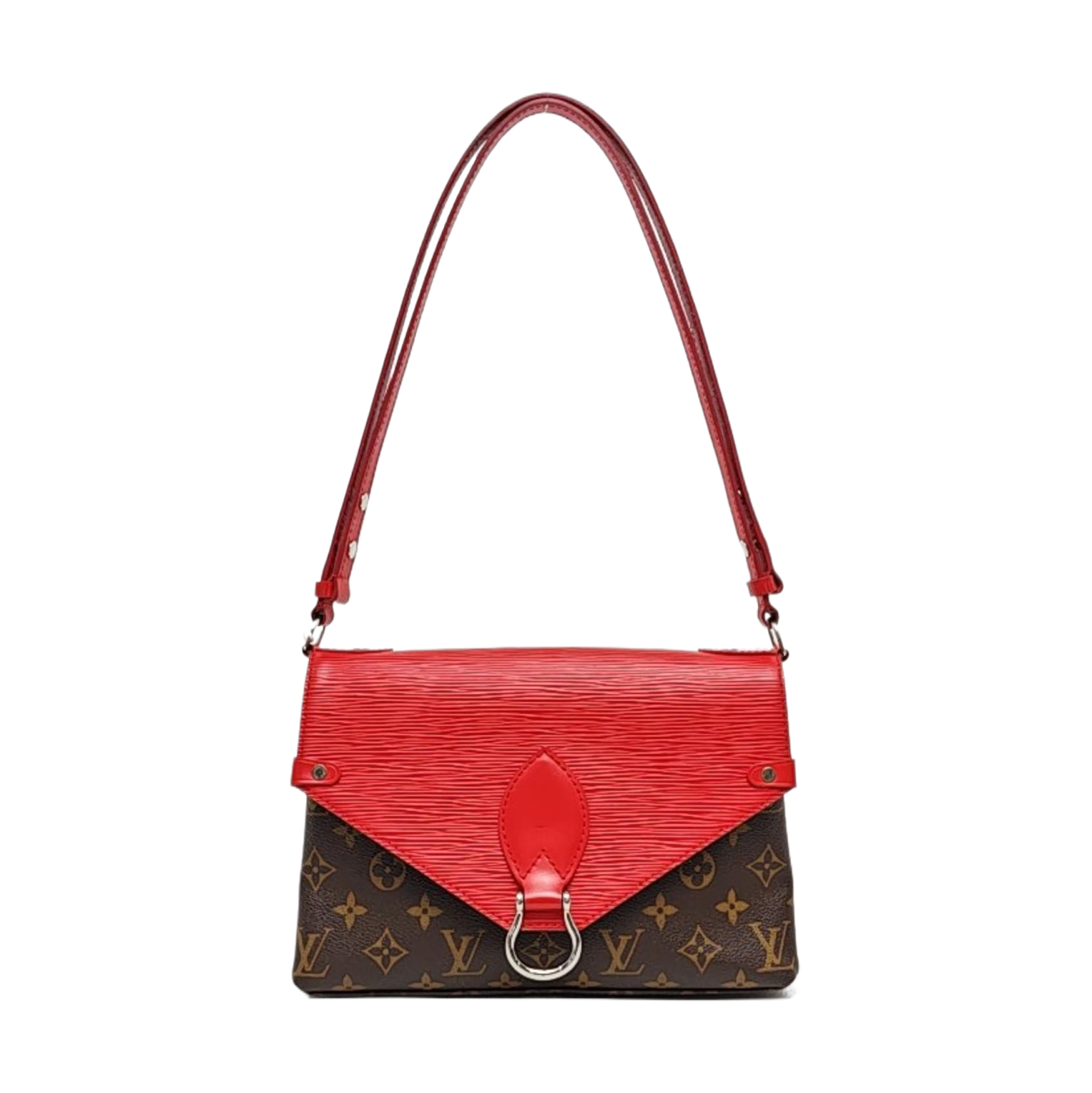 SAINT MICHEL Monogram Coated Canvas Brown