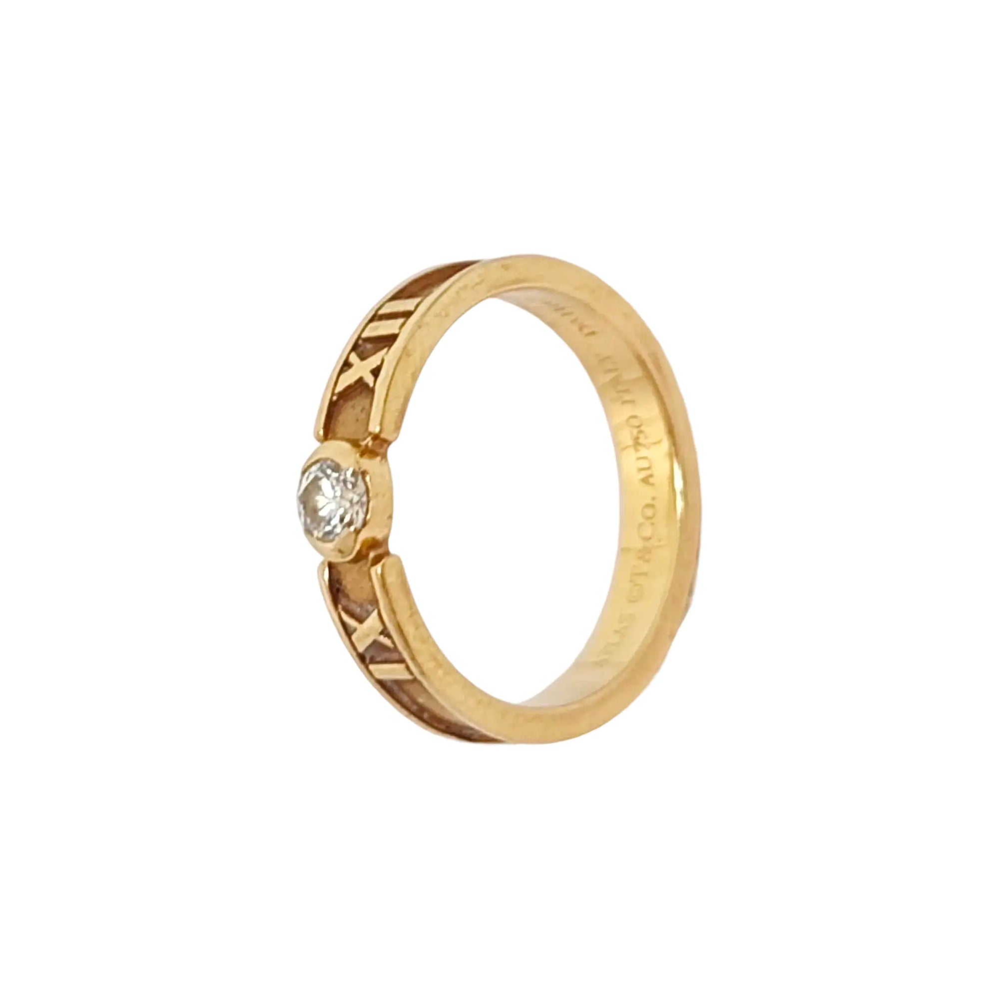 Atlas 18k Rose Gold Ring EU 46