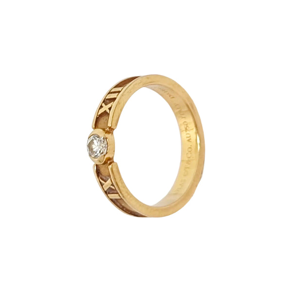 Atlas 18k Rose Gold Ring EU 46