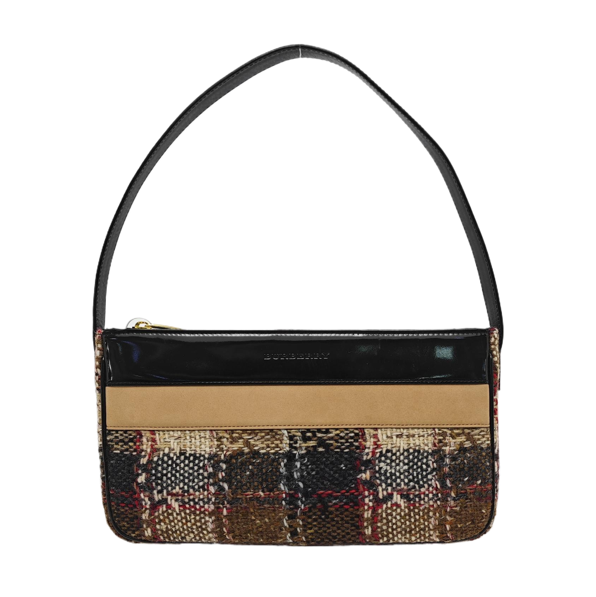 Wool Top Handle Bag Multicolor
