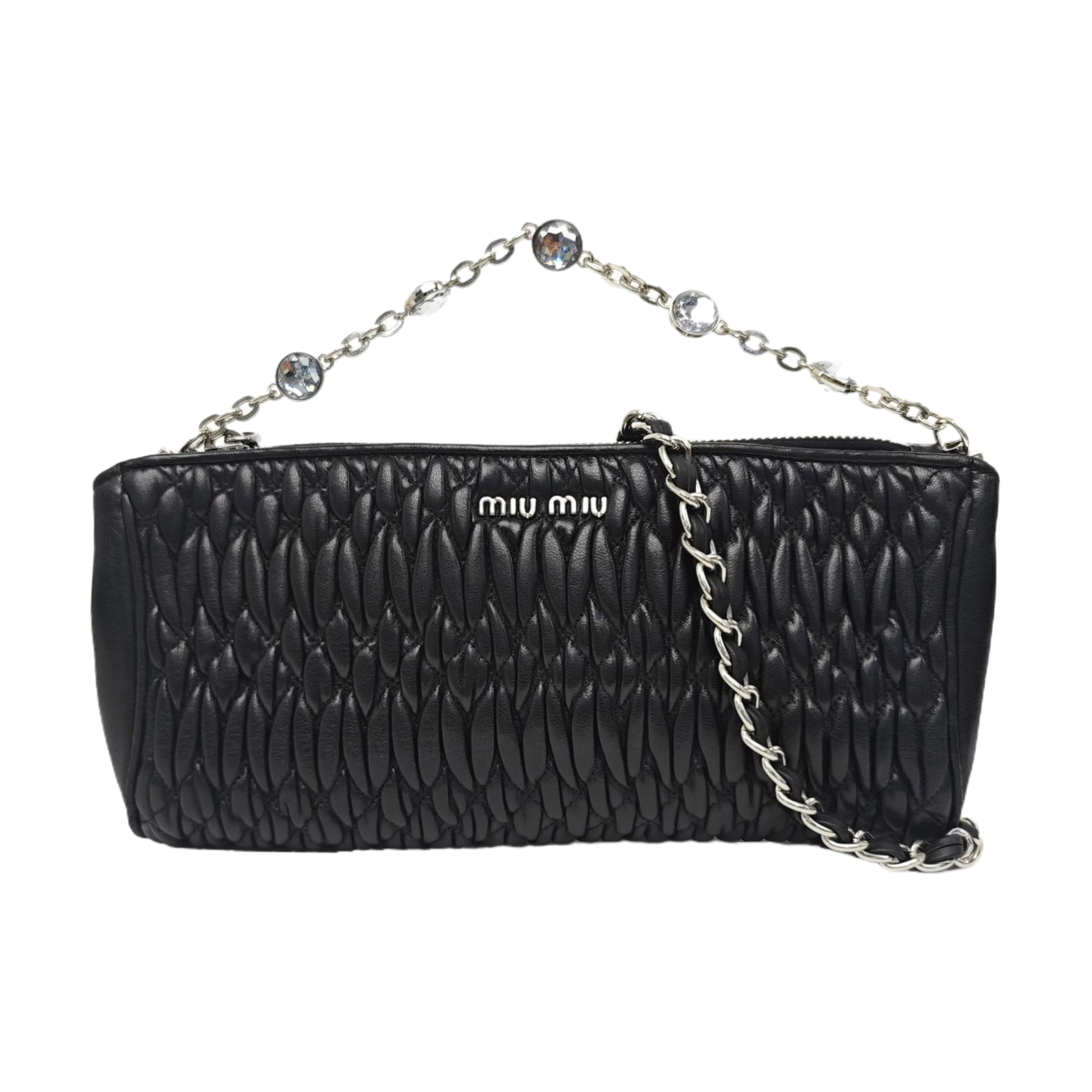 Matelassé Quilted Lambskin Black