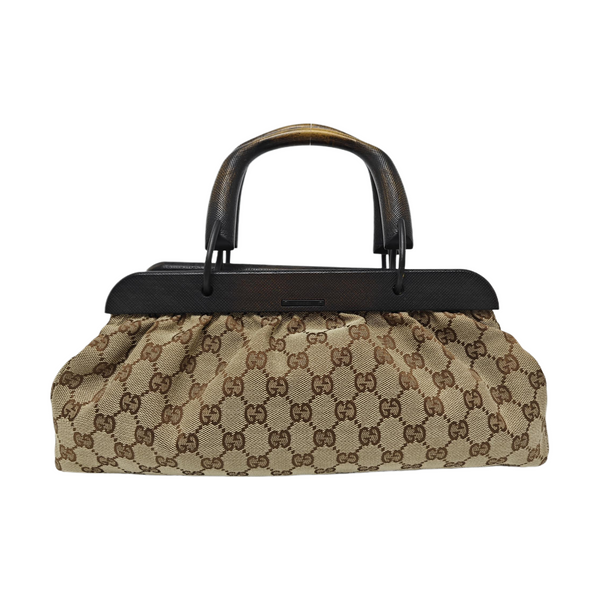 Monogram Canvas Tote Bag Beige