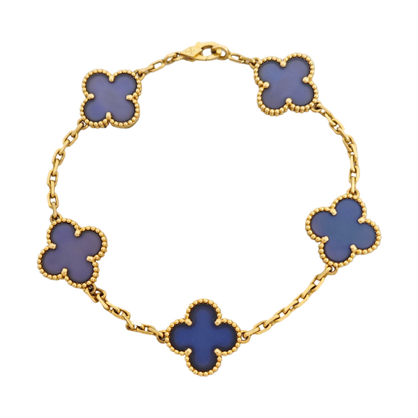 Vintage Alhambra 18k Gold Bracelet