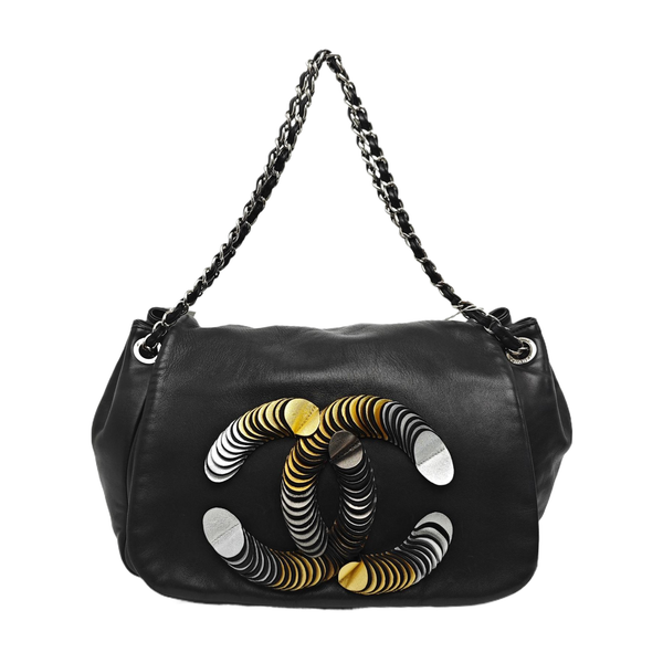 LUXURY LINE Large Lambskin Black
