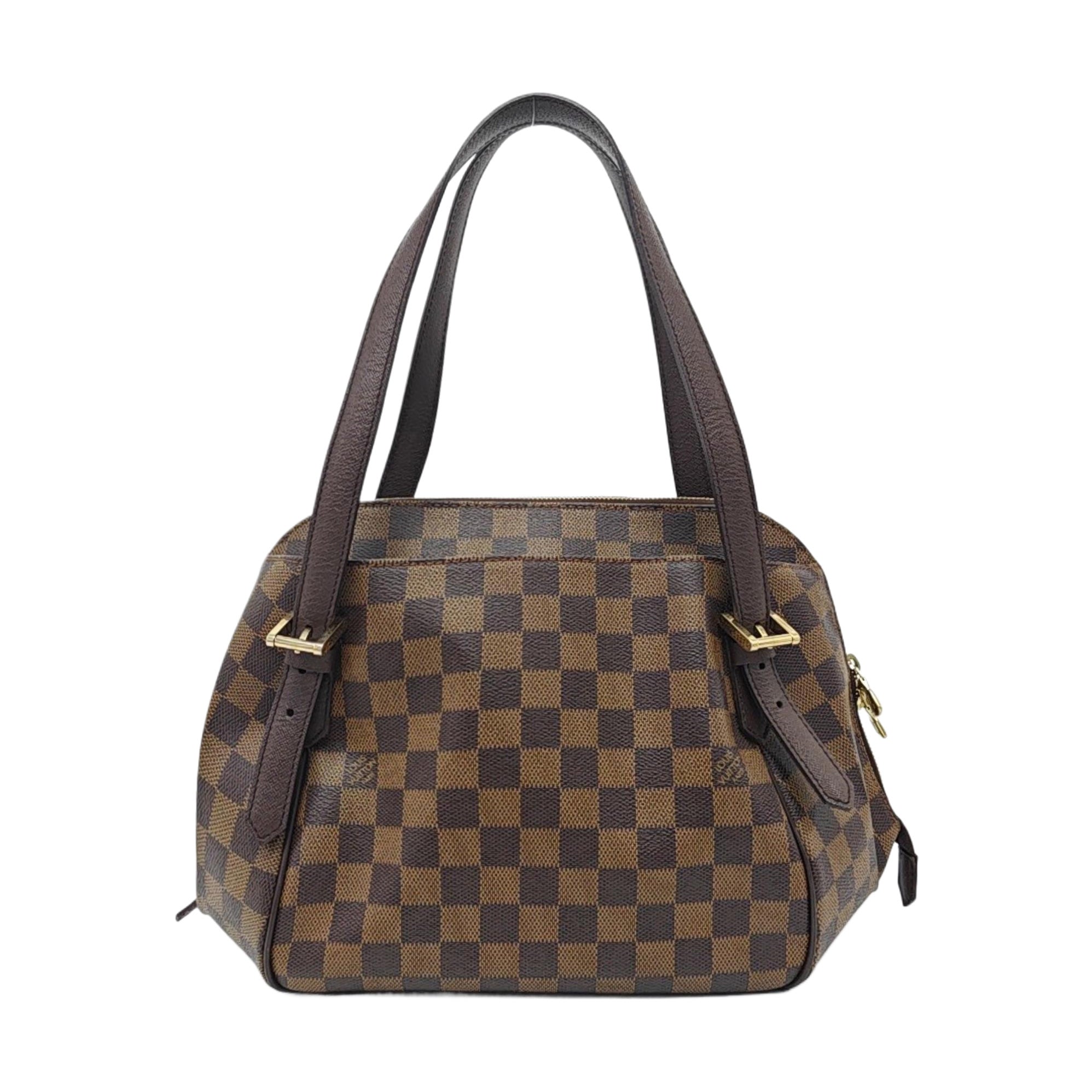 BELEM MM Damier Ebene Coated Canvas Brown