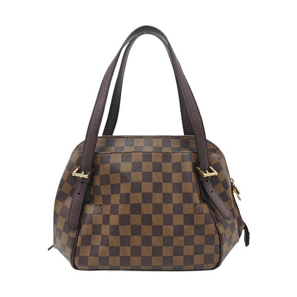 BELEM MM Damier Ebene Coated Canvas Brown