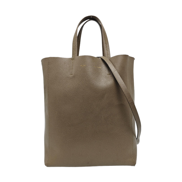 Authenticated pre-owned  CABAS Small Calfskin Grey - Tote Bag at Looply