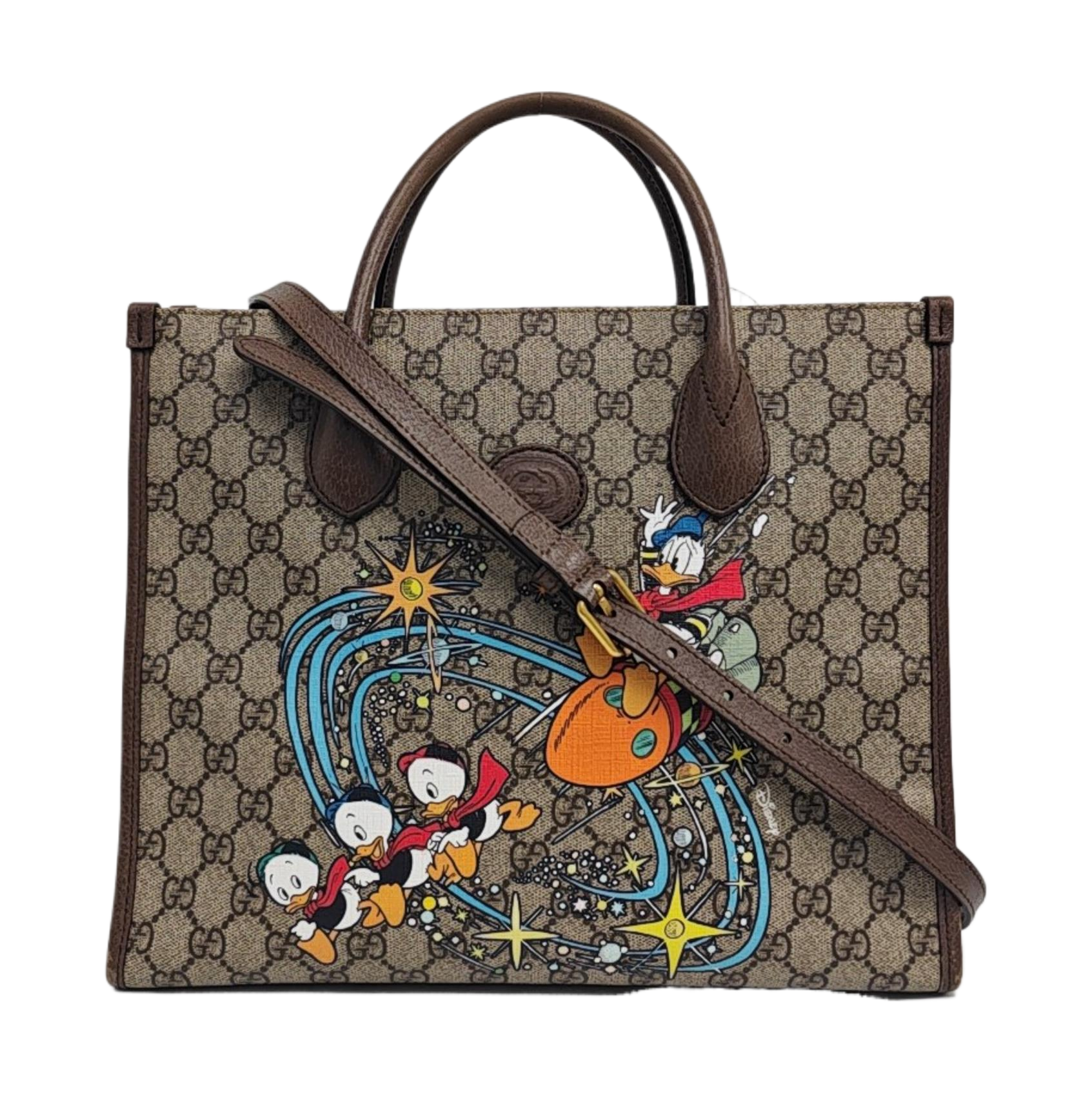 Disney X Gucci Monogram Coated Canvas Beige
