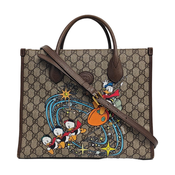 Disney X Gucci Monogram Coated Canvas Beige