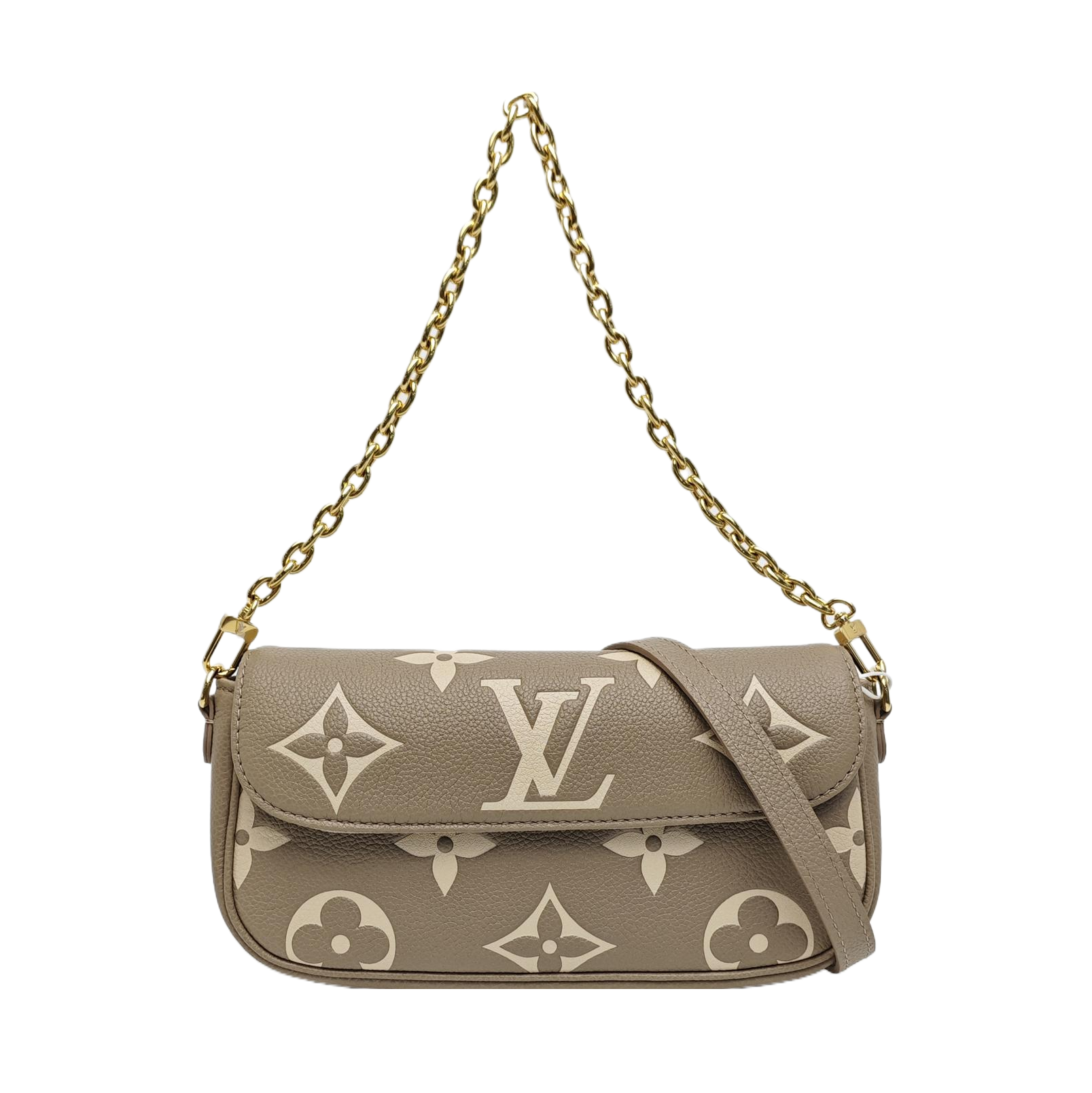 IVY Monogram Calfskin Gray