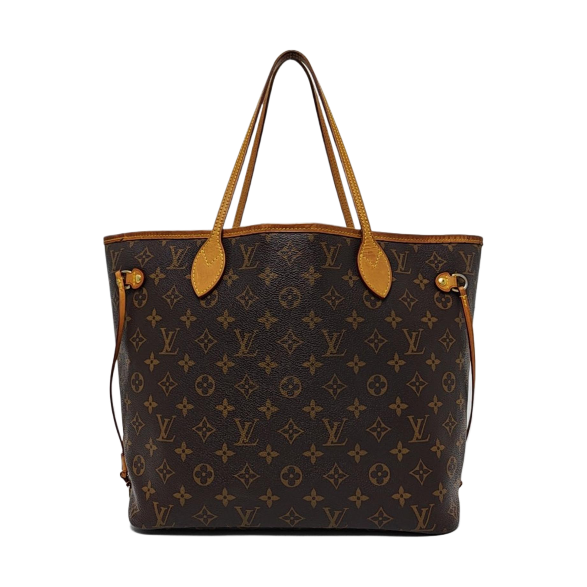 NEVERFULL Monogram Coated Canvas Brown
