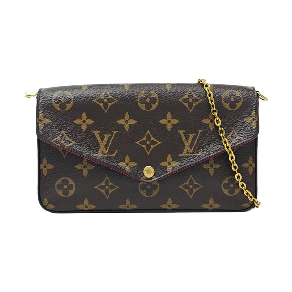 FÉLICIE Monogram Coated Canvas Brown